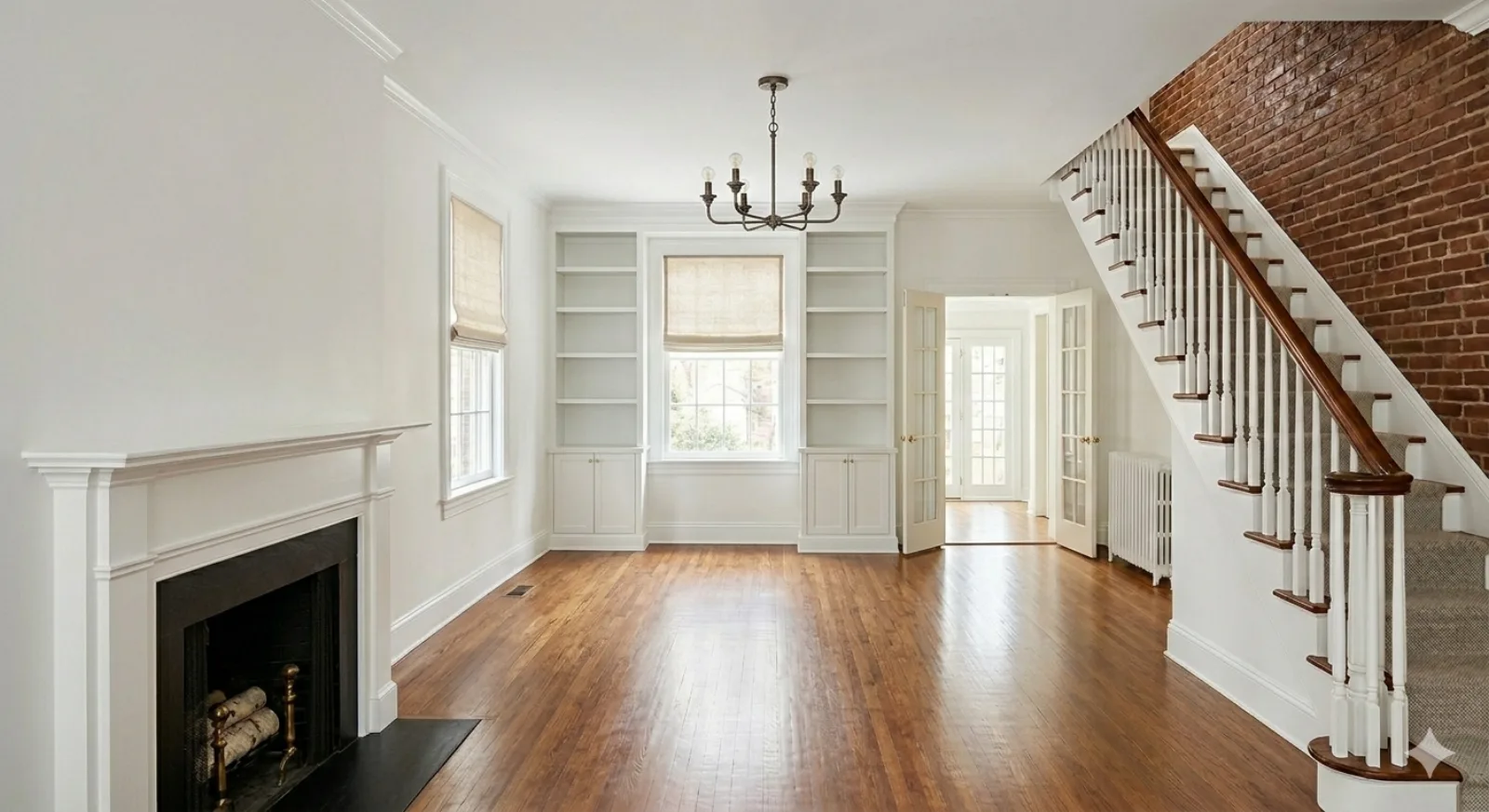 Baltimore Rowhome Living Room Restoration